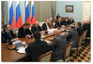 Председатель Правительства Российской Федерации В.В.Путин встретился с членами Российской антарктической экспедиции