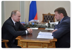 Prime Minister Vladimir Putin meets with Governor of the Kirov Region Nikita Belykh