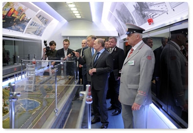 Председатель Правительства Российской Федерации В.В.Путин посетил Центр научно-технического развития ОАО «РЖД», расположенный на Рижском вокзале