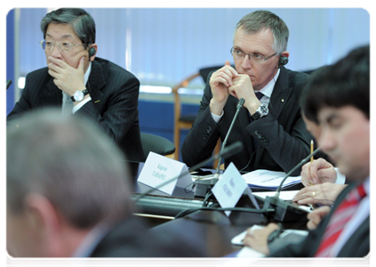 Chief Operating Officer of Nissan, Toshiyuki Shiga, and Chief Operating Officer of the Renault Group, Carlos Tavares, at a meeting on the development of the automotive industry in the context of Russia’s accession to the WTO|4 april, 2012|19:16