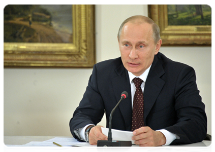 Председатель Правительства Российской Федерации В.В.Путин встретился с представителями музейного сообщества|5 апреля, 2012|21:21