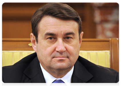 Minister of Transport Igor Levitin at a government meeting|2 may, 2012|15:45