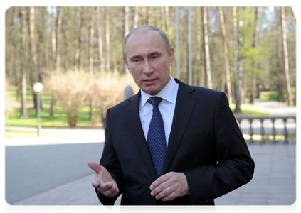 По завершении заседания наблюдательного совета АСИ Председатель Правительства Российской Федерации В.В.Путин ответил на вопросы журналистов|3 мая, 2012|18:32