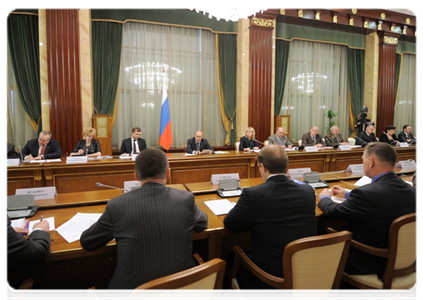 Председатель Правительства Российской Федерации  В.В.Путин провёл заседание Координационного совета по делам ветеранов при Правительстве Российской Федерации|5 мая, 2012|19:30
