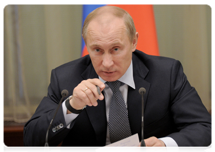 Председатель Правительства Российской Федерации В.В.Путин провёл заседание Координационного совета по делам ветеранов при Правительстве Российской Федерации|5 мая, 2012|19:41